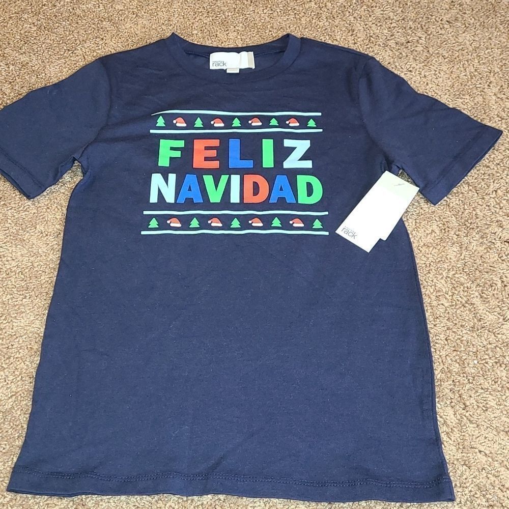 Nordstrom "Feliz Navidad" short sleeve top